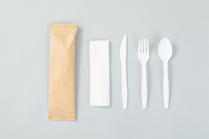 Kraft Paper Cutlery Kit packaging